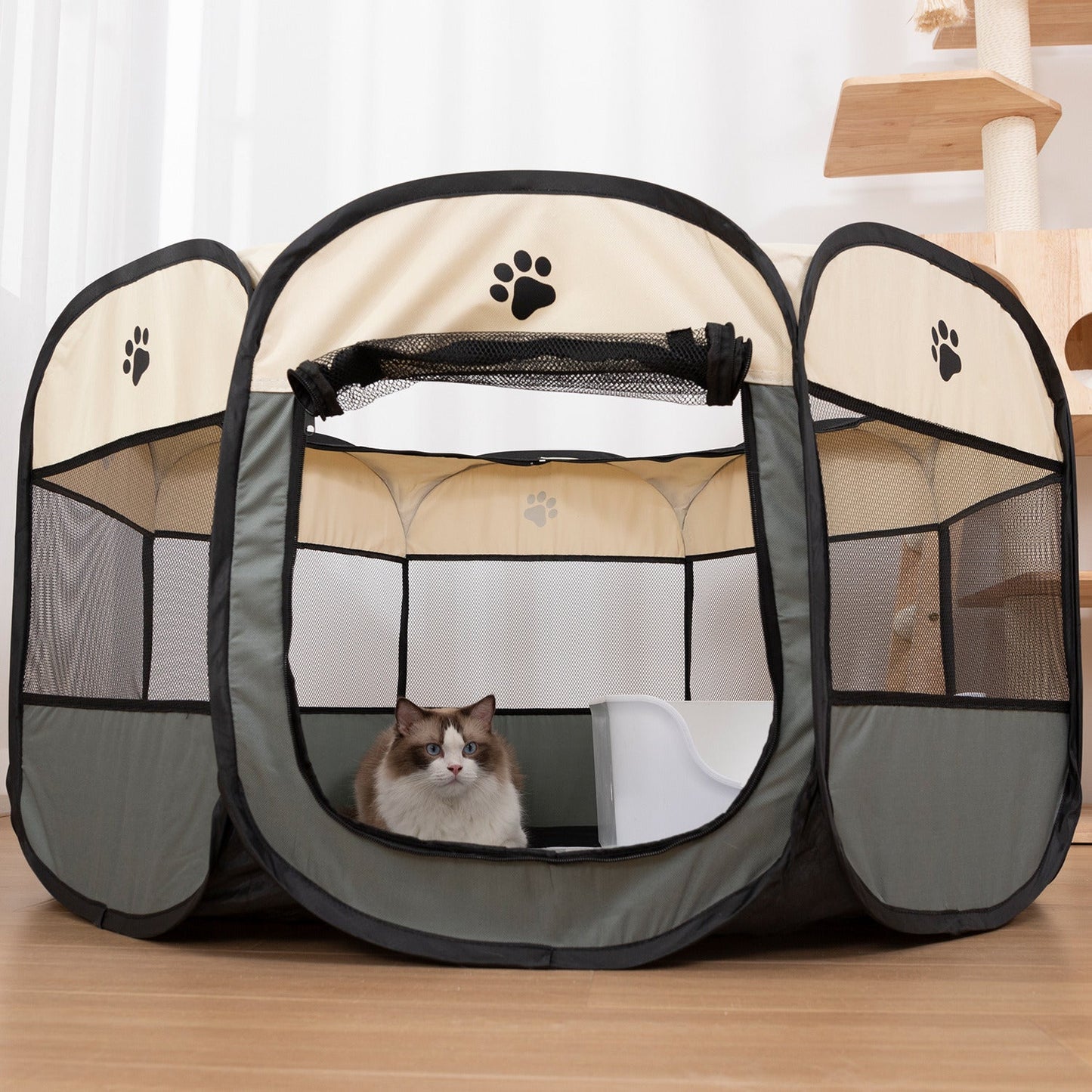 Portable Foldable Pet Playpen | PetPals® - Stringspeed