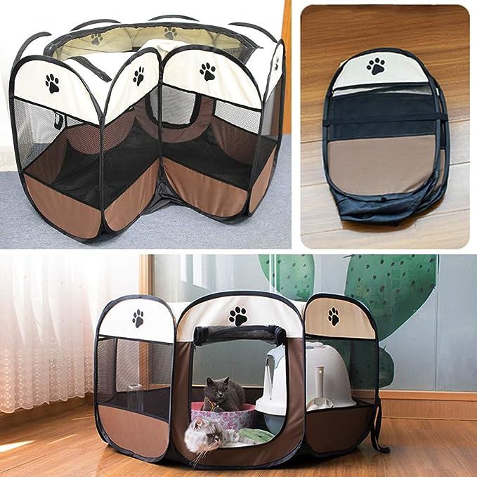 Portable Foldable Pet Playpen | PetPals® - Stringspeed