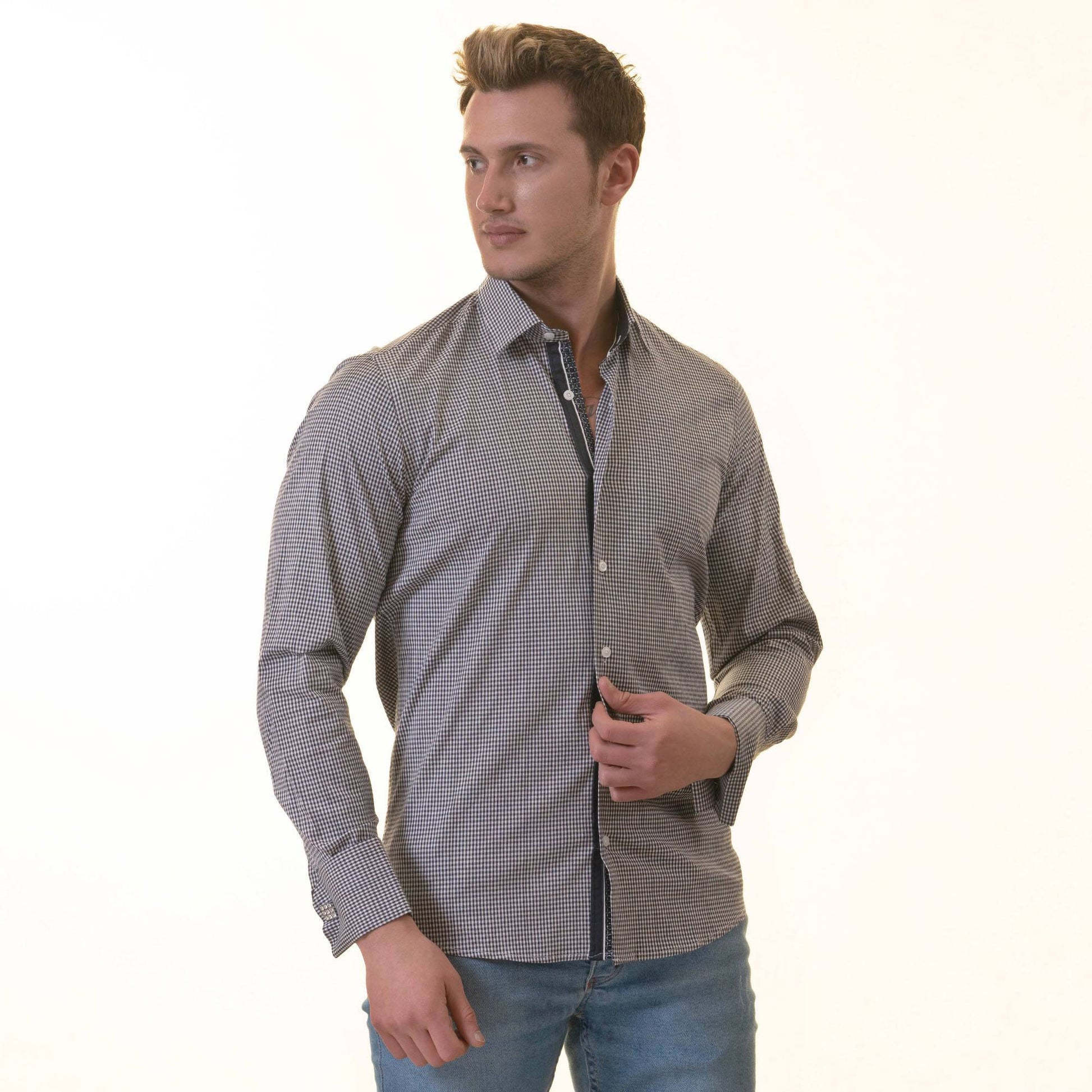 Men's Designer Dress Shirt | Tailored | Slim fit | BespokeBrothers® - Stringspeed