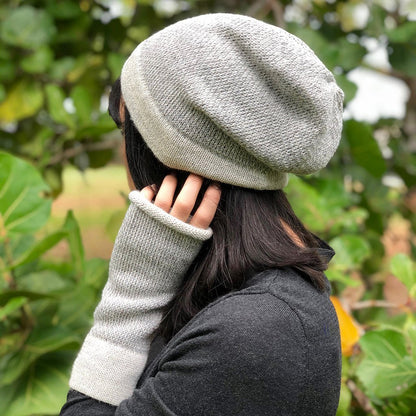 Gray Interwoven Alpaca Beanie | CozyCouture® - Stringspeed