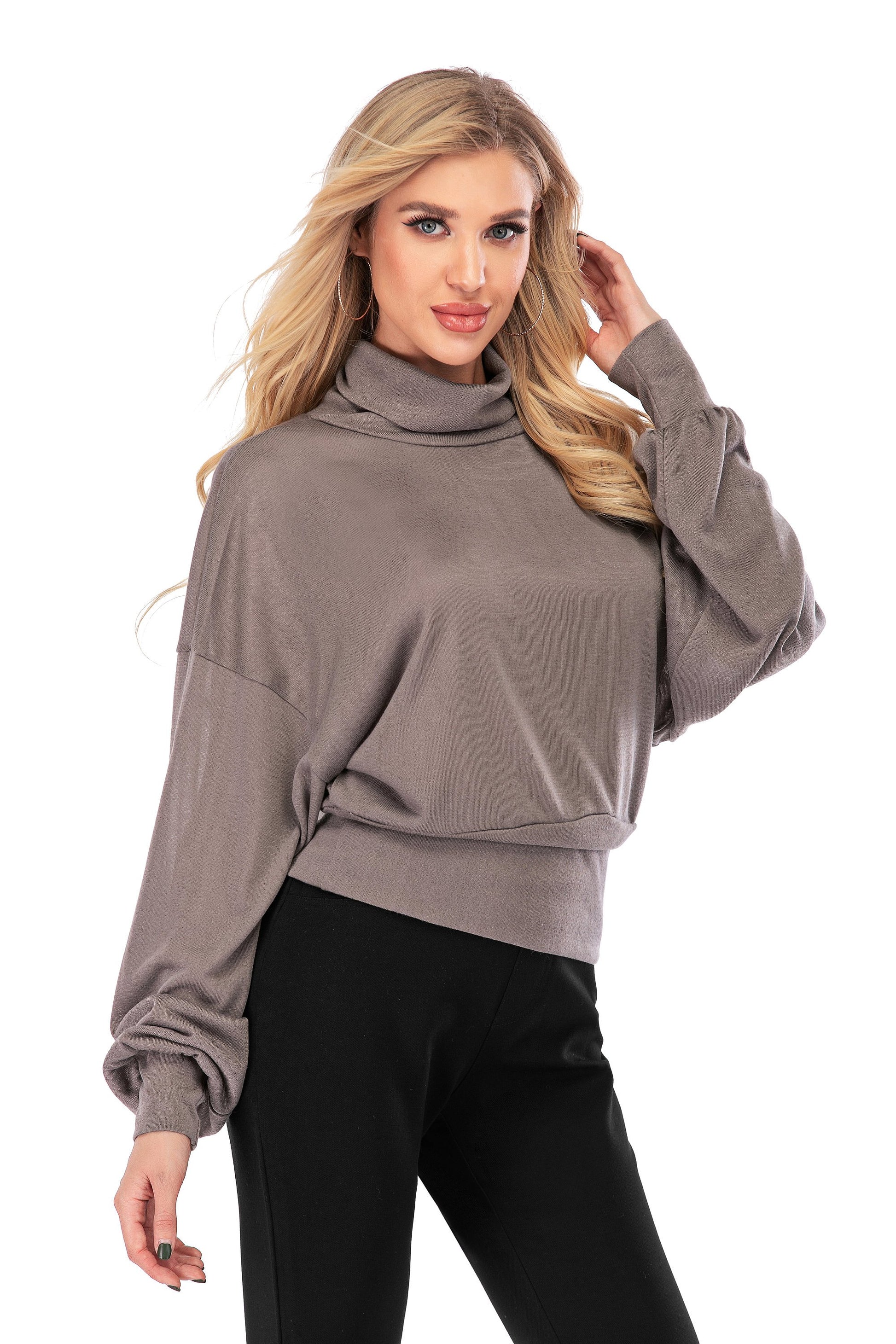 Turtleneck Long-Sleeve Pullover Sweater | CozyCouture® - Stringspeed