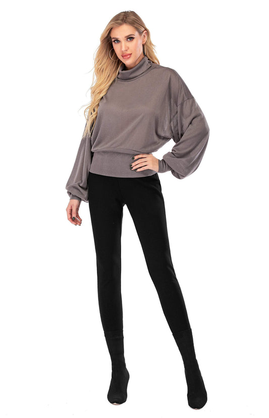 Turtleneck Long-Sleeve Pullover Sweater | CozyCouture® - Stringspeed