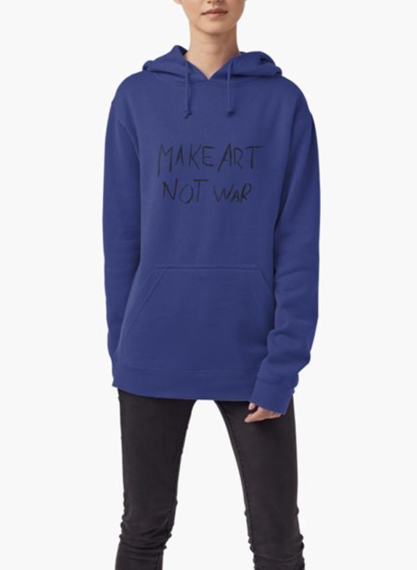 "Make Art Not War" HOODIE | CozyCouture® - Stringspeed