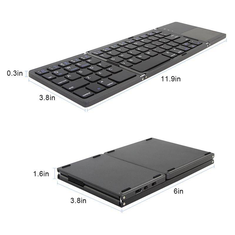 Folding Bluetooth Keyboard | Wireless | TechTonic® - Stringspeed