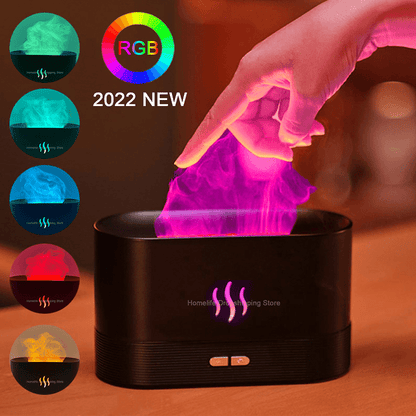 LED Flame Humidifier | Aroma Diffuser| TechTonic® - Stringspeed