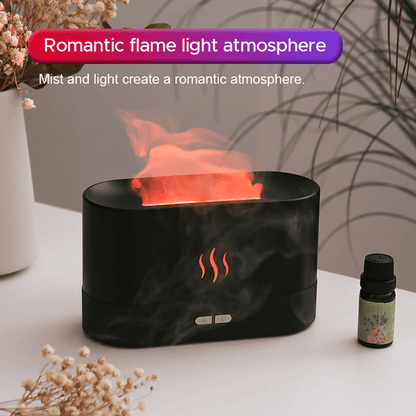 LED Flame Humidifier | Aroma Diffuser| TechTonic® - Stringspeed