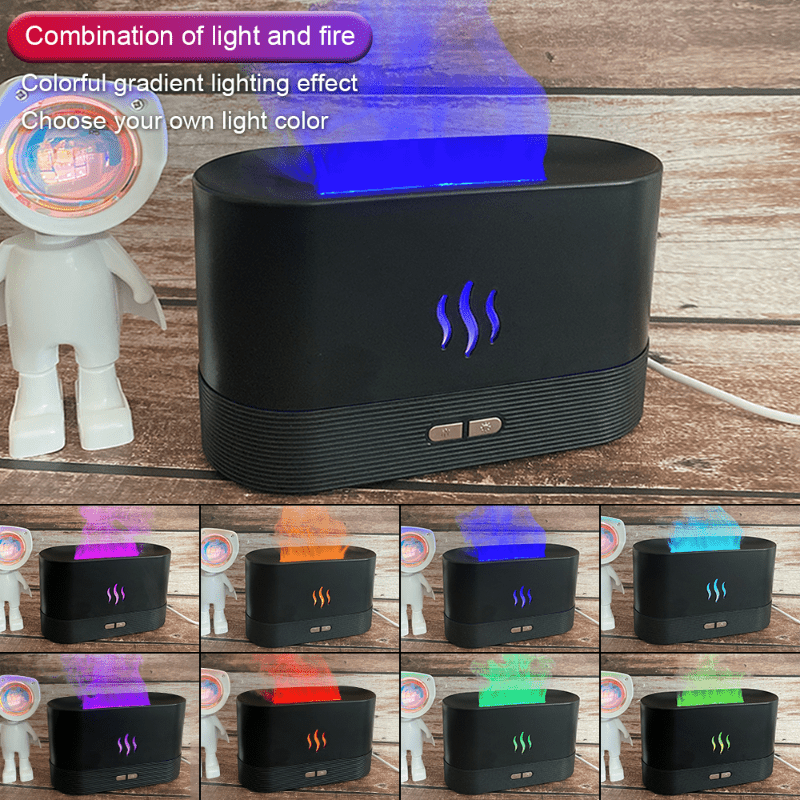 LED Flame Humidifier | Aroma Diffuser| TechTonic® - Stringspeed