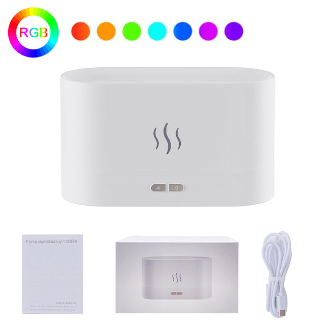 LED Flame Humidifier | Aroma Diffuser| TechTonic® - Stringspeed