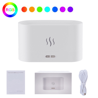 LED Flame Humidifier | Aroma Diffuser| TechTonic® - Stringspeed