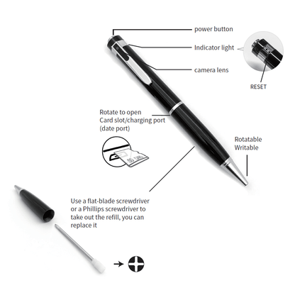 Spy Camera Pen | 1080p | TechTonic® - Stringspeed