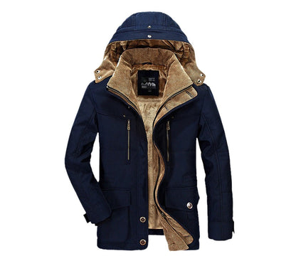 Hooded Winter Parka Coat with Inner Fleece | BespokeBrothers® - Stringspeed