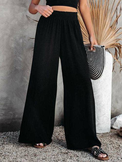 Wide Leg Pants | Elastic Waist | CozyCouture® - Stringspeed