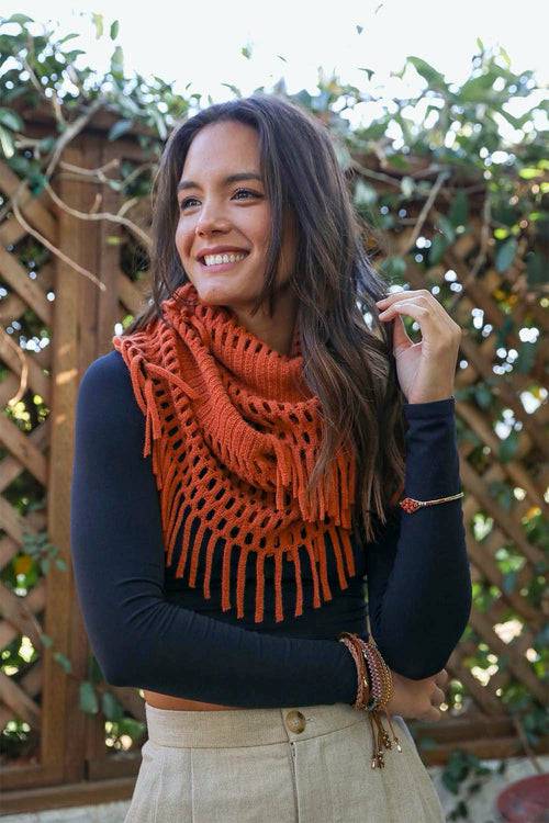 Chenille Tassel Infinity Scarf | CozyCouture® - Stringspeed