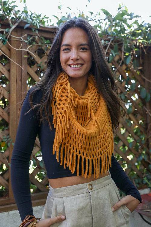 Chenille Tassel Infinity Scarf | CozyCouture® - Stringspeed