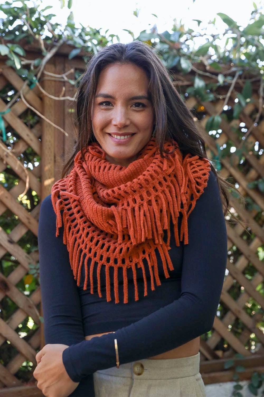 Chenille Tassel Infinity Scarf | CozyCouture® - Stringspeed