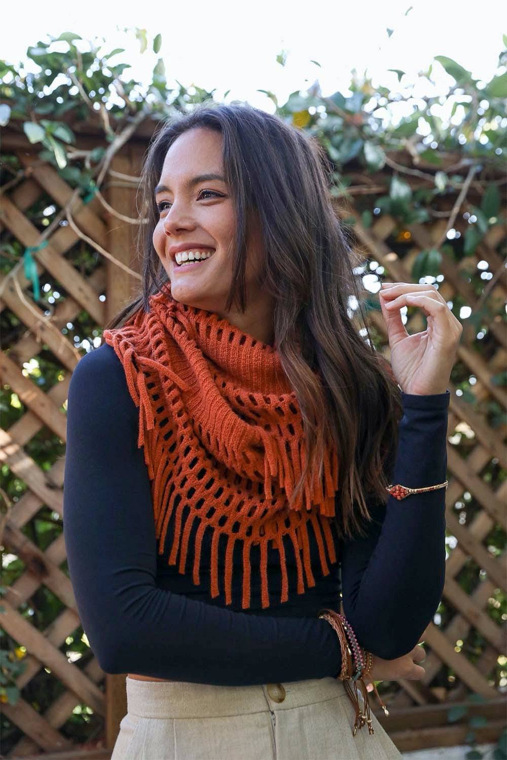 Chenille Tassel Infinity Scarf | CozyCouture® - Stringspeed