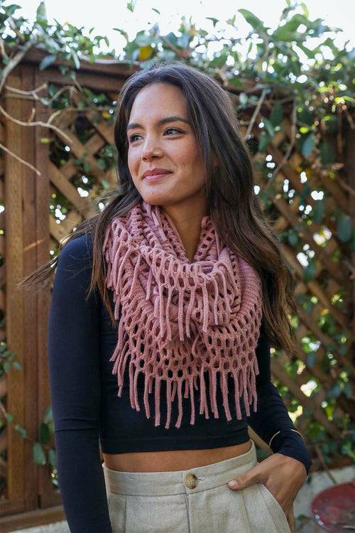 Chenille Tassel Infinity Scarf | CozyCouture® - Stringspeed