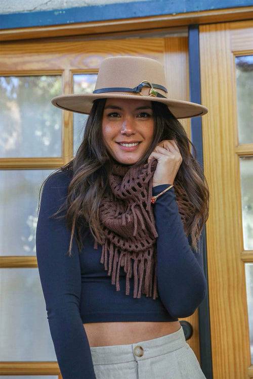 Chenille Tassel Infinity Scarf | CozyCouture® - Stringspeed