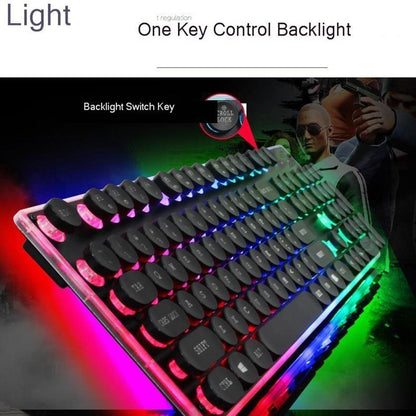 LED Backlight Gaming USB Wired Keyboard Mouse Set | TechTonic® - Stringspeed