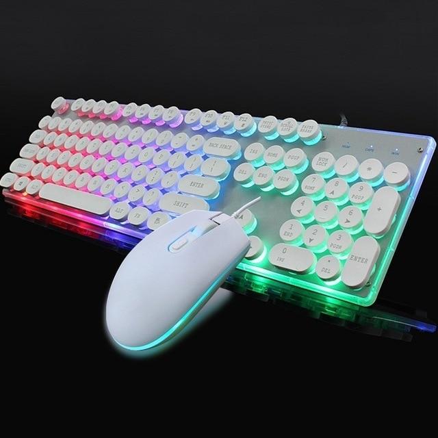 LED Backlight Gaming USB Wired Keyboard Mouse Set | TechTonic® - Stringspeed