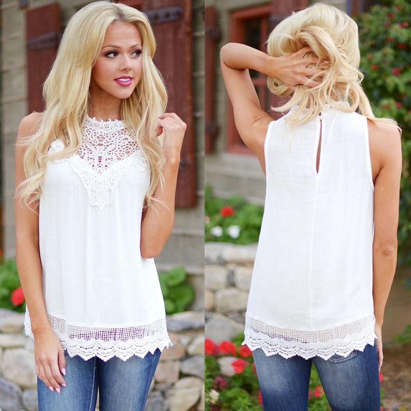 Crochet Lace Vintage Sleeveless Blouse | CozyCouture® - Stringspeed