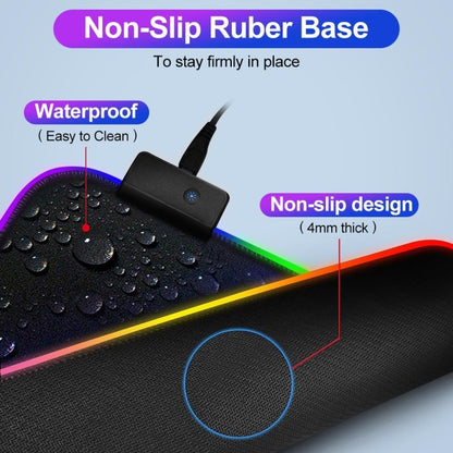 Ninja Dragons RGB Gaming 1 Touch Light Up Mouse Pad - Large Size | TechTonic® - Stringspeed