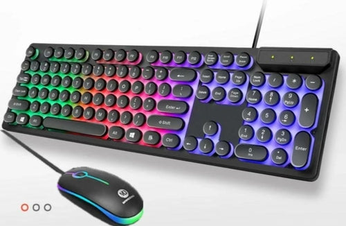 USB Wired Light Up Gaming Keyboard & Mouse Set | TechTonic® - Stringspeed