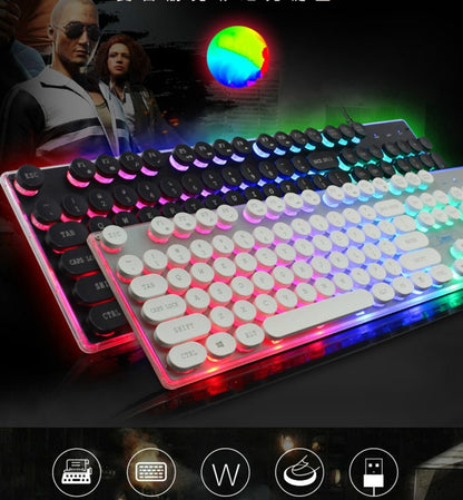 LED Backlight Gaming USB Wired Keyboard Mouse Set | TechTonic® - Stringspeed