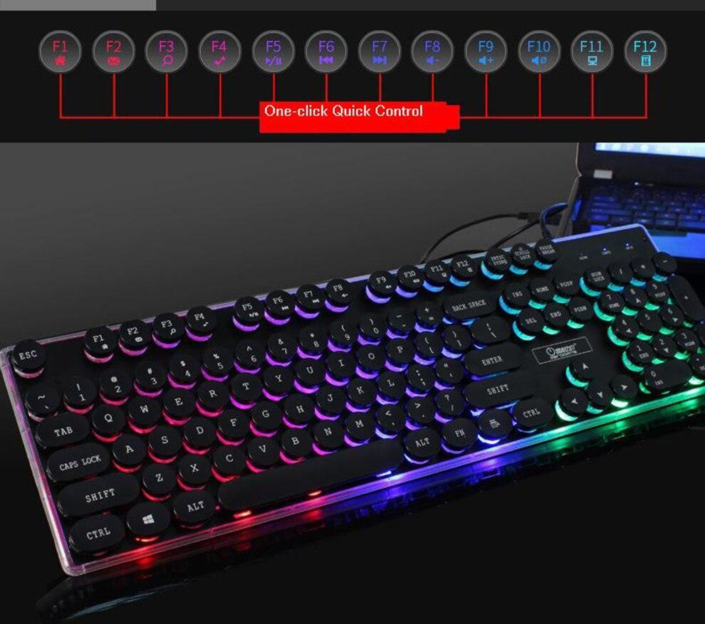 LED Backlight Gaming USB Wired Keyboard Mouse Set | TechTonic® - Stringspeed