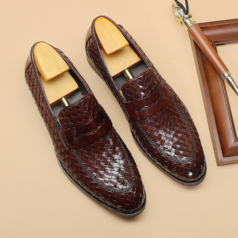 Genuine leather Oxford shoes | BespokeBrothers® - Stringspeed