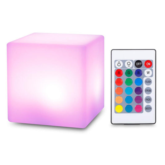 Rechargeable LED Cube Shape Night Light With Remote Control | TechTonic® - Stringspeed
