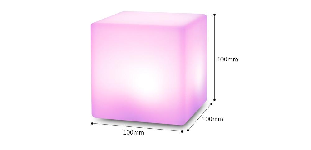 Rechargeable LED Cube Shape Night Light With Remote Control | TechTonic® - Stringspeed