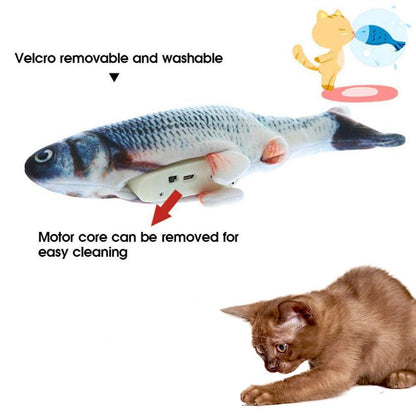Electric Flipping Fish Toy for Cats | PetPals® - Stringspeed