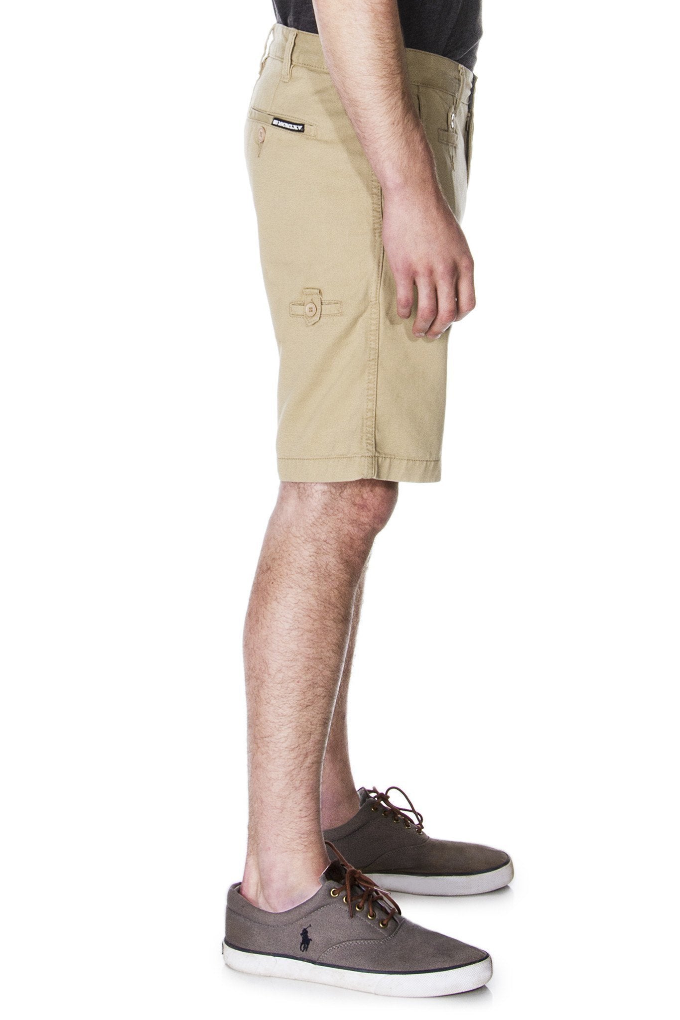 Men's Khaki Chino Short | BespokeBrothers® - Stringspeed