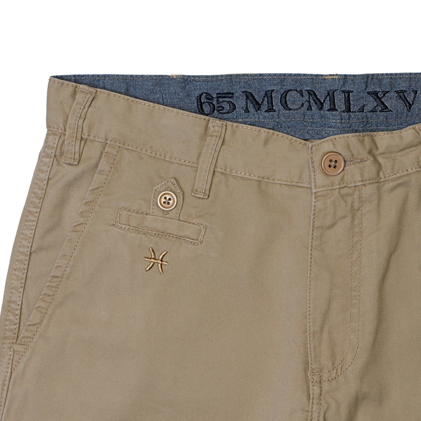 Men's Khaki Chino Short | BespokeBrothers® - Stringspeed