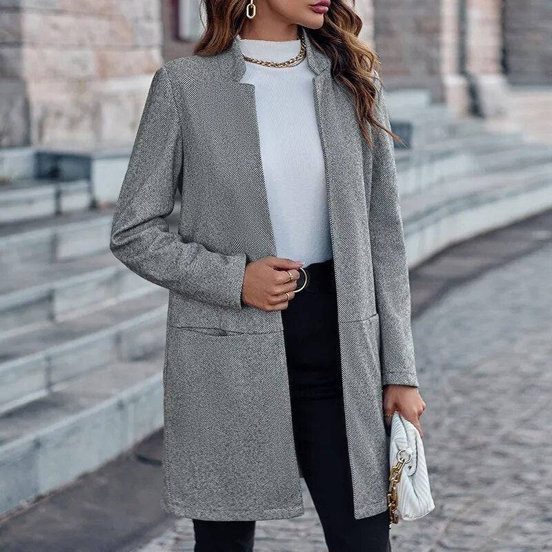 Casual Women's Coat | CozyCouture® - Stringspeed