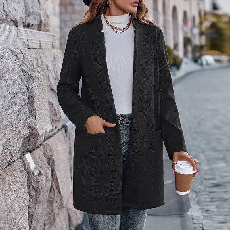 Casual Women's Coat | CozyCouture® - Stringspeed