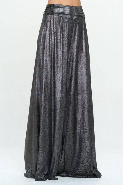 Metallic Pants | Elastic Waist | Pockets | CozyCouture® - Stringspeed