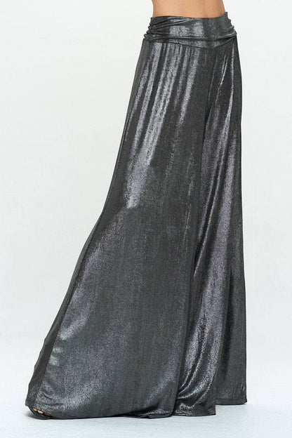 Metallic Pants | Elastic Waist | Pockets | CozyCouture® - Stringspeed