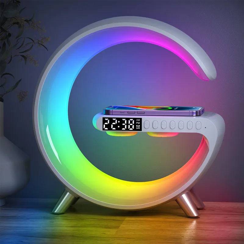 Multifunction Wireless Charger | Alarm Clock |Speaker | App Control | TechTonic® - Stringspeed