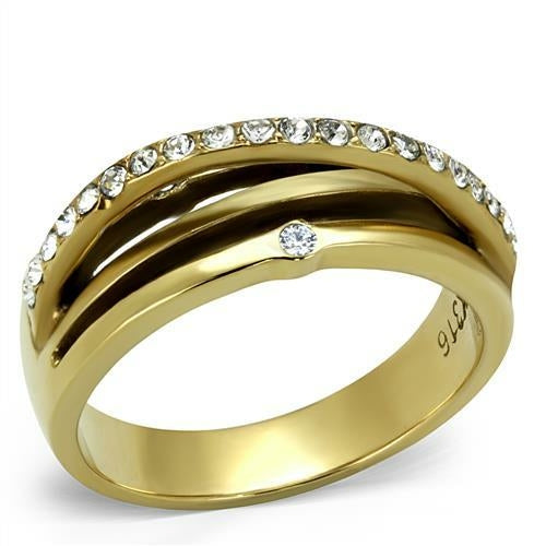 Gold (Ion Plating) Stainless Steel Ring | CozyCouture® - Stringspeed