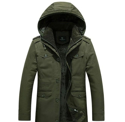 Hooded Military Style Coat | BespokeBrothers® - Stringspeed