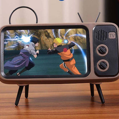 Retro TV Stand for Phone | Bluetooth Speaker | TechTonic® - Stringspeed