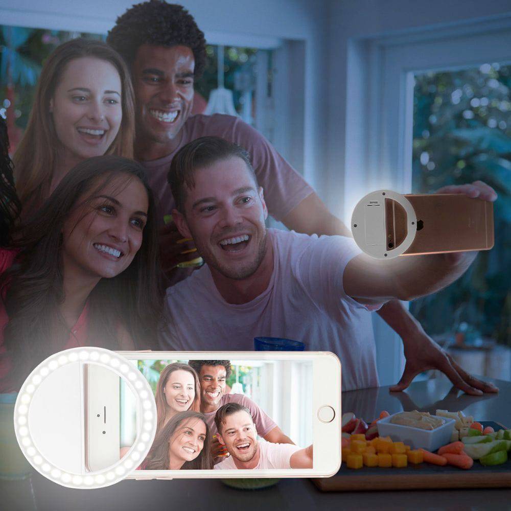 Portable Selfie Ring | Clip On | Mobile Phone | TechTonic® - Stringspeed