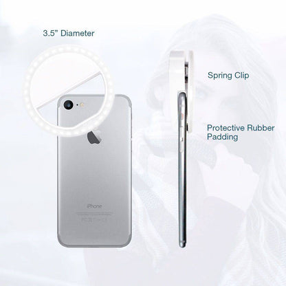 Portable Selfie Ring | Clip On | Mobile Phone | TechTonic® - Stringspeed